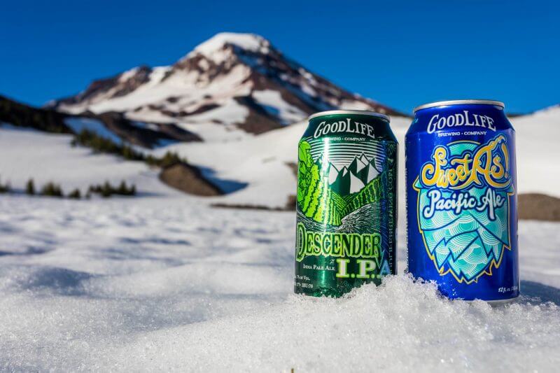 Snow, mountains, beer; the perfect Oregon day