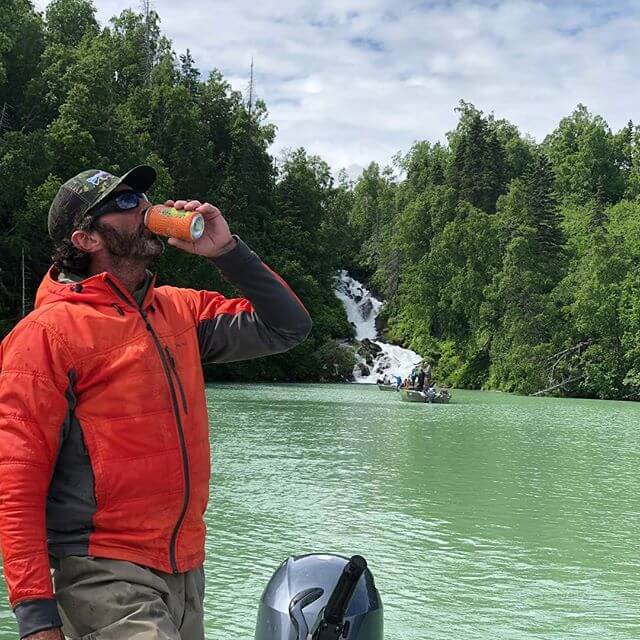 @kylerenstrom took some @phillyglove’s Special Sauce IPA to Alaska and it looks like the perfect place for some product testing! Gotta have the sauce to catch the big fish! 📸: @kylerenstrom