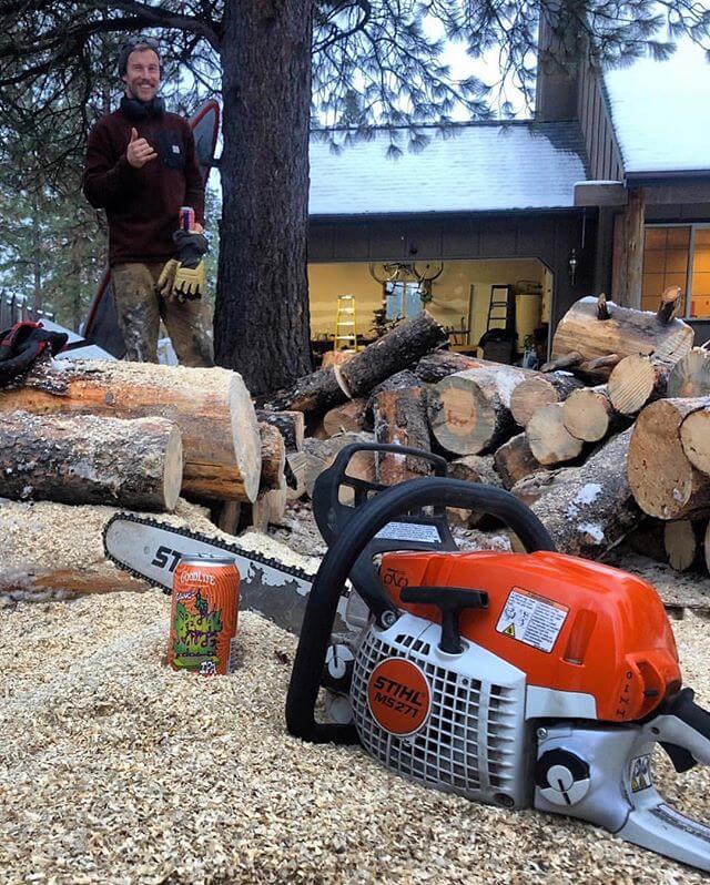After getting his firewood for the winter, it looks like @surfer__erik is pretty stoked he had some @phillyglove Special Sauce IPA aka Danky Dankster to finish off a hard days work! 📸: @surfer__erik
