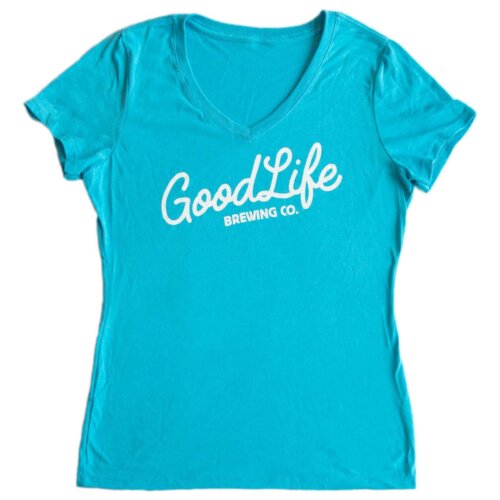 GoodLife Women's Turquoise V Neck
